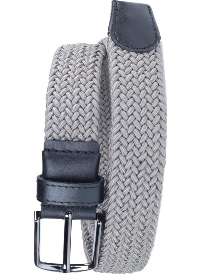 Deribond Woven Braided Men's Belt with Elastic, Stretch Features - Image 2